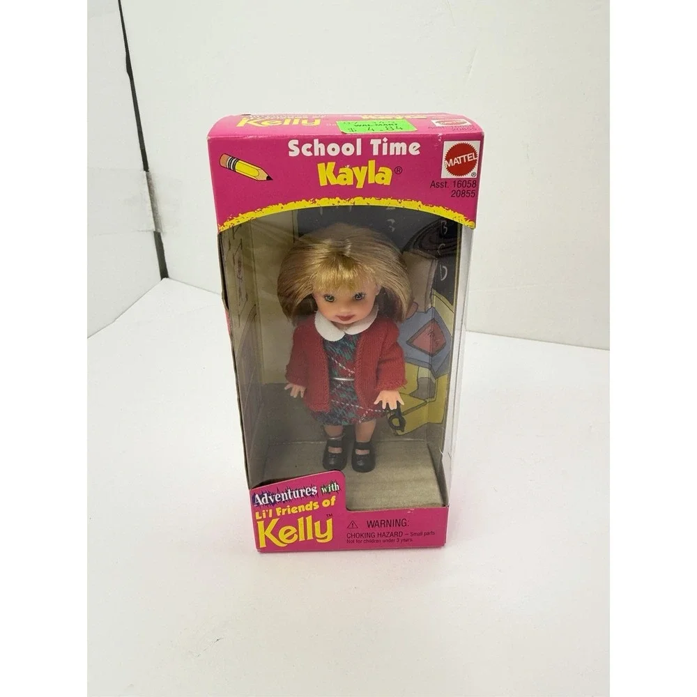 Mattel Barbie Adventures Li'l Friends Of Kelly School Time Kayla Doll 1998